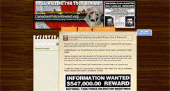 Desktop Screenshot of canadianpolicereward.org