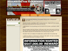 Tablet Screenshot of canadianpolicereward.org